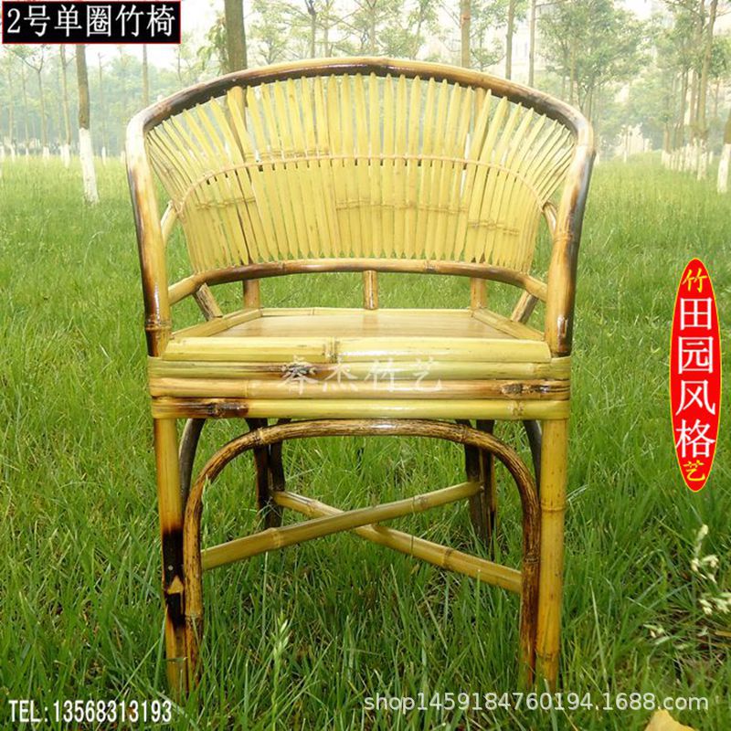 中式手工竹椅子靠背椅竹制家用休闲办公老式餐椅餐厅酒店户外复古-阿里巴巴