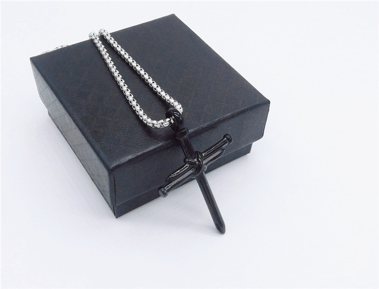 304 Stainless Steel Material 1 Piece 35*47mm 304 Stainless Steel 18K Gold Plated Cross Polished Pendant