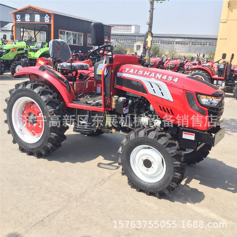 小型大棚王四轮拖拉机 开沟旋耕四驱拖拉机 农用田园管理拖拉机