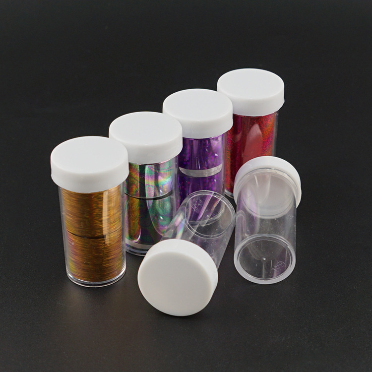 美甲工具收纳杯分装瓶闪粉瓶星空纸空瓶容器美甲塑料空瓶储物瓶子