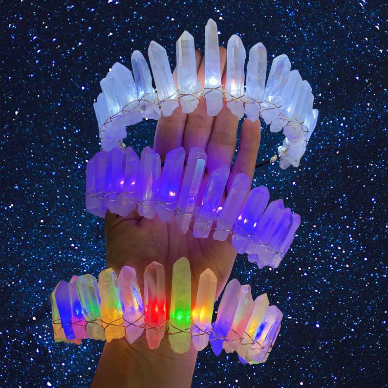 LED-verlichte hoofdband van natuurlijk kristal, cosplay-haaraccessoire_voghion.com