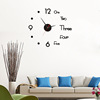 DIY Digital Clock Clock Simple Hanging Creative Art Sweeping Motion 3D Stereon S quiet Watch Wholesale