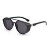 Fashionable trend retro sunglasses, glasses solar-powered, European style, punk style