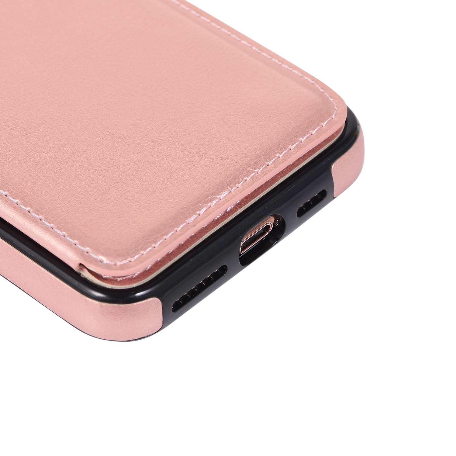 Leather Phone Case For Iphone 16 Pro Max Protective Card Holder_voghion.com
