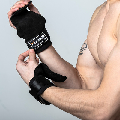 Manufactor Customize motion Bodybuilding cowhide Palm glove goods in stock wholesale Palm glove ventilation wear-resisting glove