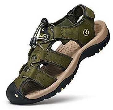 2019跨境48大码凉鞋男士夏季新款真皮沙滩鞋凉拖男防滑手工缝男鞋|ru