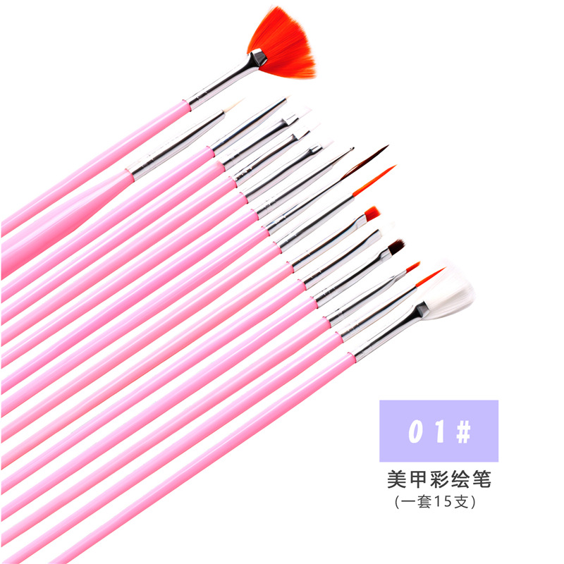 Herramientas transfronterizas de uñas traje de uñas pintura pluma taladro pluma lima de uñas rhinestone joyería conjunto de 10 piezas