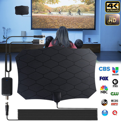 wish ebay 外貿最新爆款歐美高清4K室內數字電視天線hdtv antenna