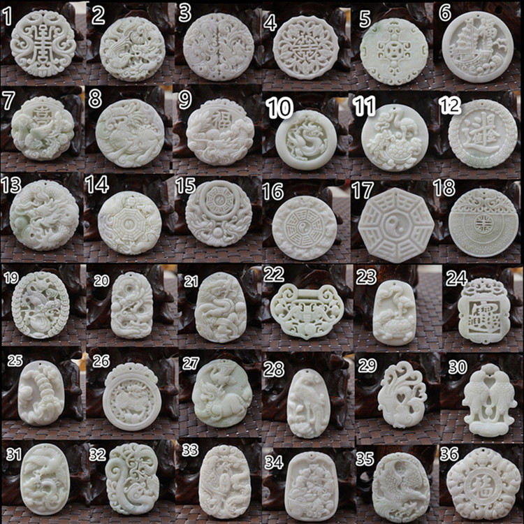 会销礼品陕西蓝田玉龙凤呈祥吊坠玉石玉器牌子挂件开业送礼