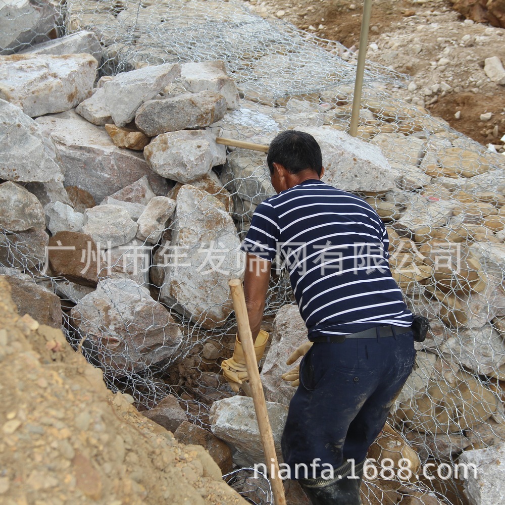 广州厂家批发高锌丝格宾笼 水利河道整治石笼网 堤坝防冲刷笼子
