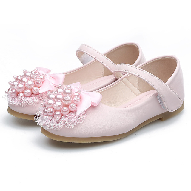 Giày công chúa hoa ren bé gái Giày da bé nhỏ múa xuân hè Thu mới phiên bản Hàn Quốc của váy đơn nữ Giày công chúa