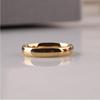 Glossy golden ring stainless steel, golden color, 4mm, simple and elegant design, mirror effect