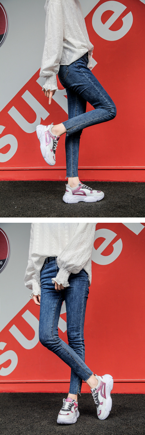 Baskets femme en PU artificiel - Ref 3421237 Image 13