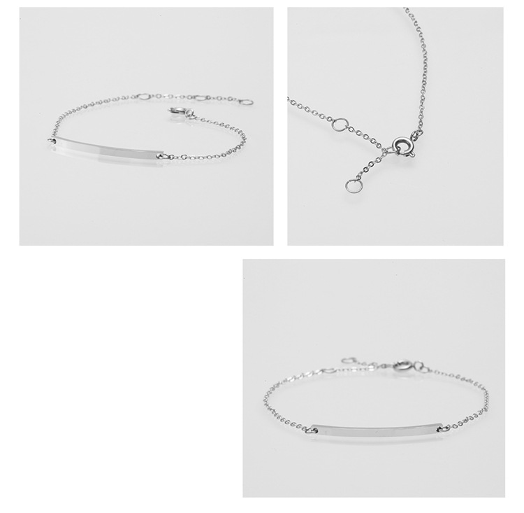 Stainless Steel Geometric Rectangular Bracelet Fashion Jewelry Simple Chain Bracelet 316l Jewelry display picture 7