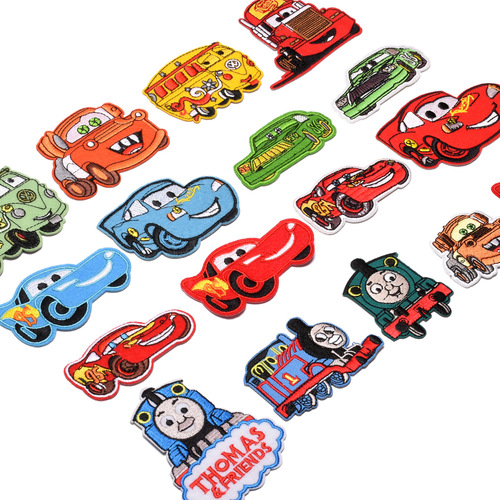 Children's patch patches for down clothes, jeans patch holes, cartoon car truck head decals, direct sales can be customized