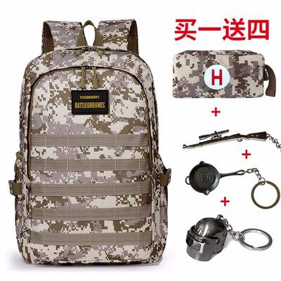 跨境户外出口运动双肩包背包吃鸡同款战术迷彩书包亚马逊三级包