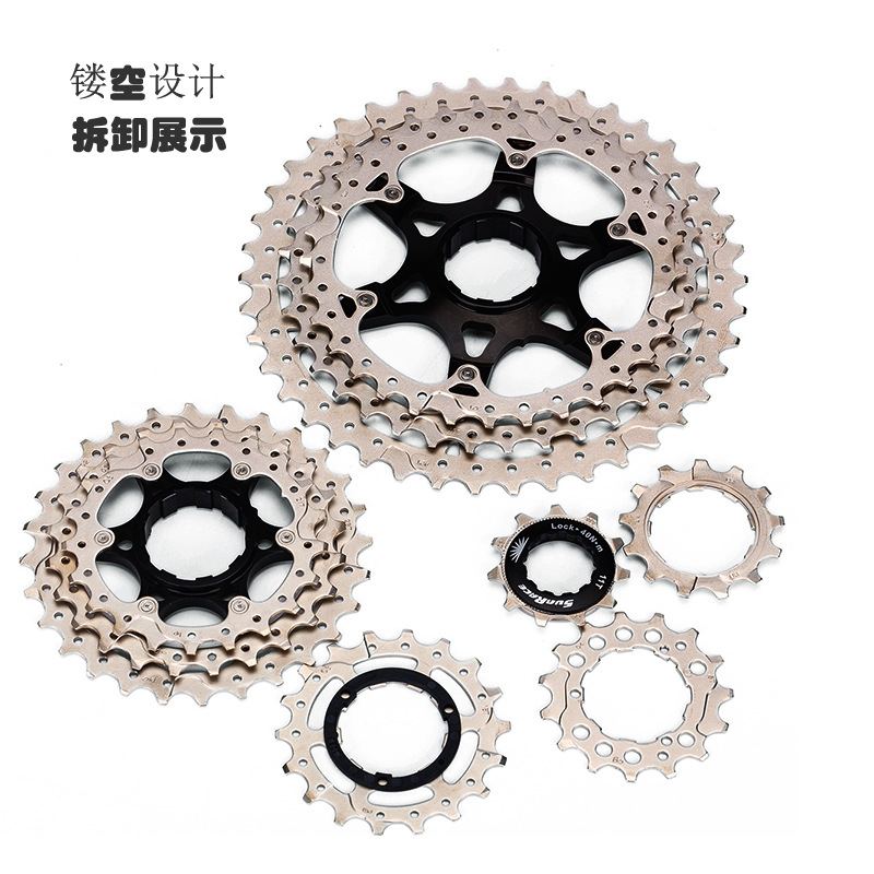 Chi Day sunrace10 Mountain bike free wheel Gear shift Bicycle Cassette location free wheel Riding parts