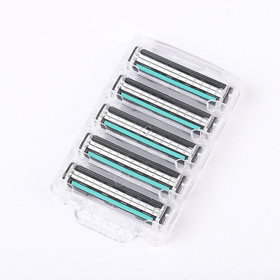 手動剃須刀活動刀頭雙層刀片 兩層刀片 壹次性剃須刀活動刀頭