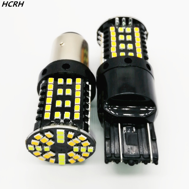 Продаётся напрямую с завода  1157 7443 3157 112SMD2016 желтый и белый двойной цвет переходя  LED светодиодные лампы