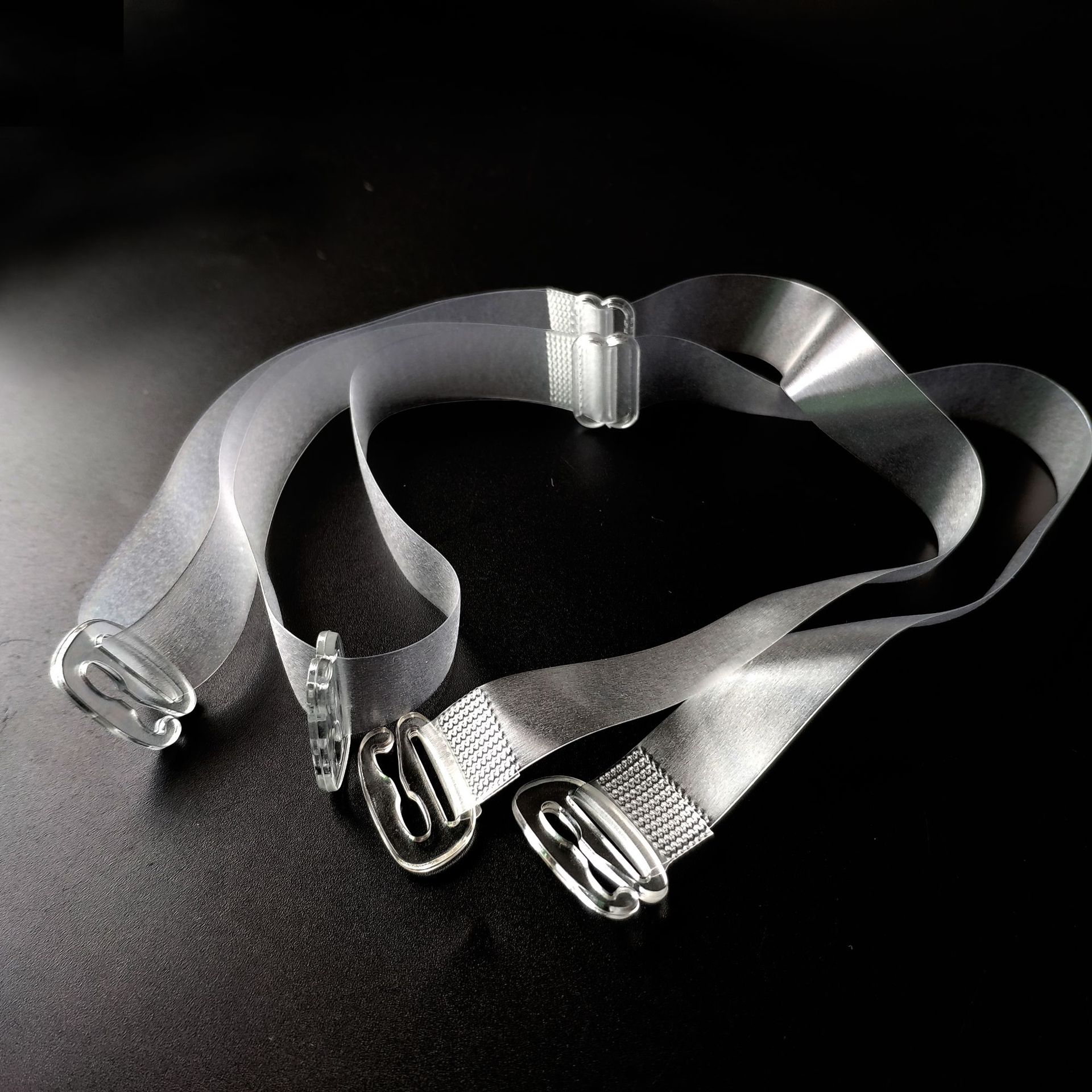 厂家热销 TPU磨砂肩带 透明隐形肩带 防滑肩带塑身内衣