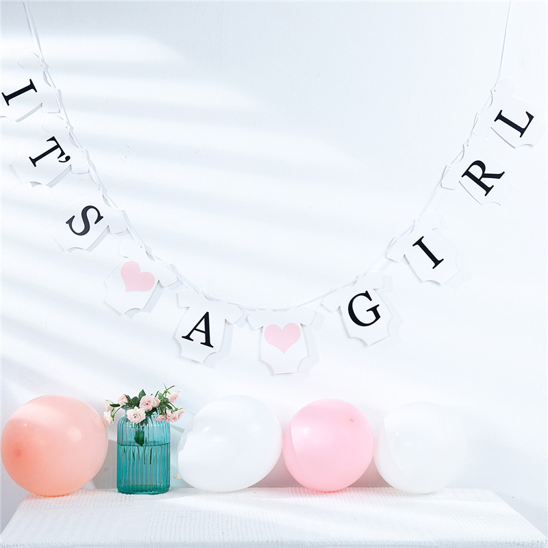 Nuevo bebé cumpleaños tire bandera moda lindo letras coloridas Decoración de cumpleaños creativa traje de fiesta ventas directas de la fábrica