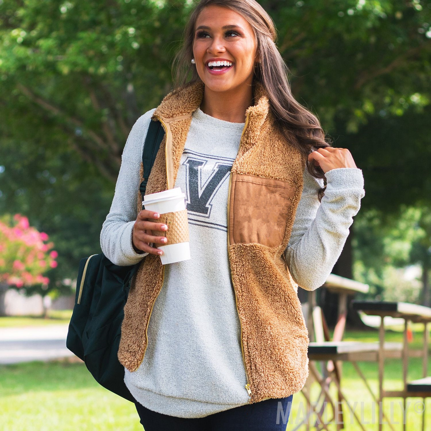 Gilet femme en Toison - Ref 3434802 Image 7