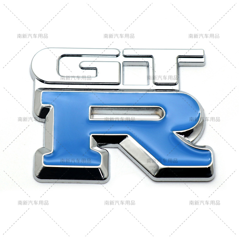 金属汽车标志 3D立体汽车改装车标 GTR车标字母车贴-阿里巴巴