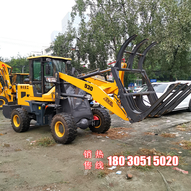 供应490动力55马力工程柴油叉木车 轮式四驱抓木机 前卸式抓纸机