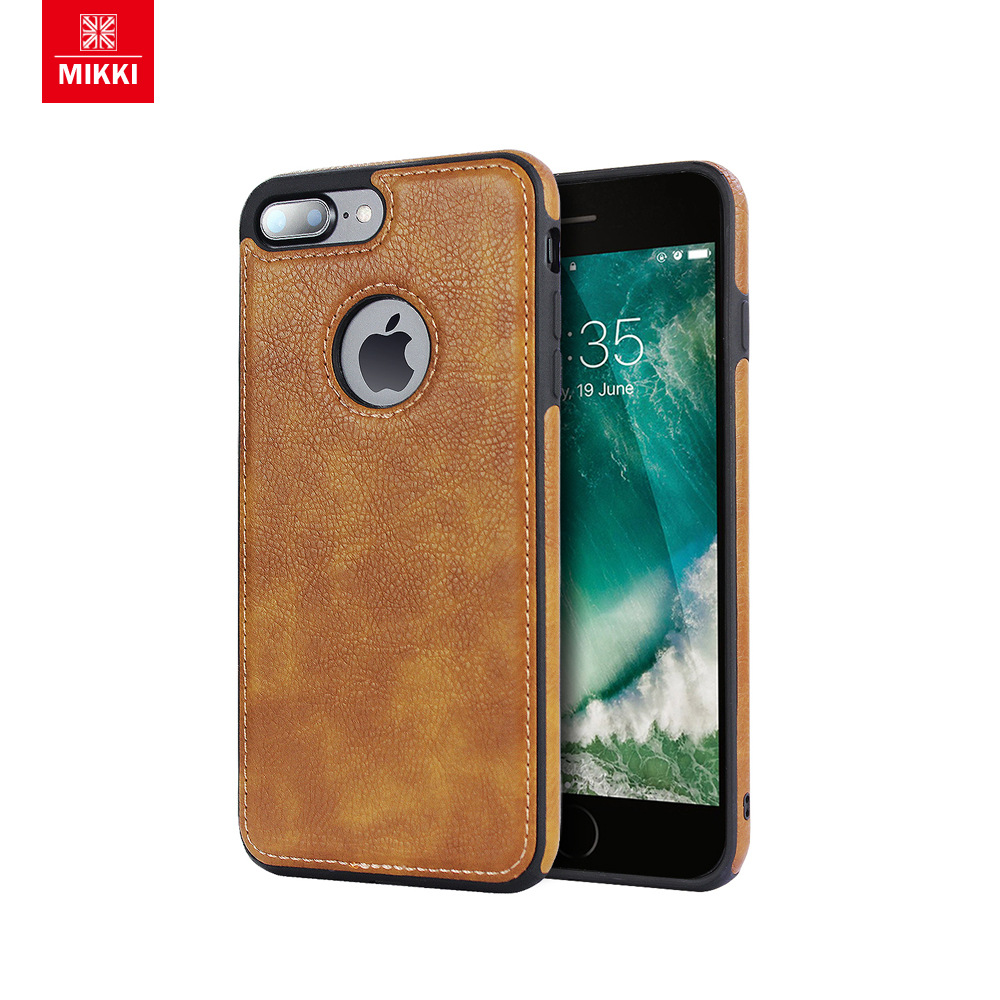 适用车线皮革纹拼接iphone xs max手机壳 苹果XR保护套 7plus软壳