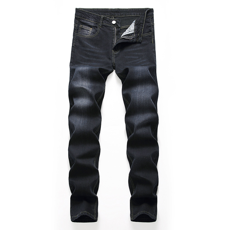 Herren Jeans Mit Distressed Look Und Geradem Bein_voghion.com