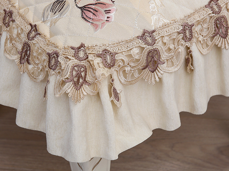 欧式郁金香黄椅垫 (4)