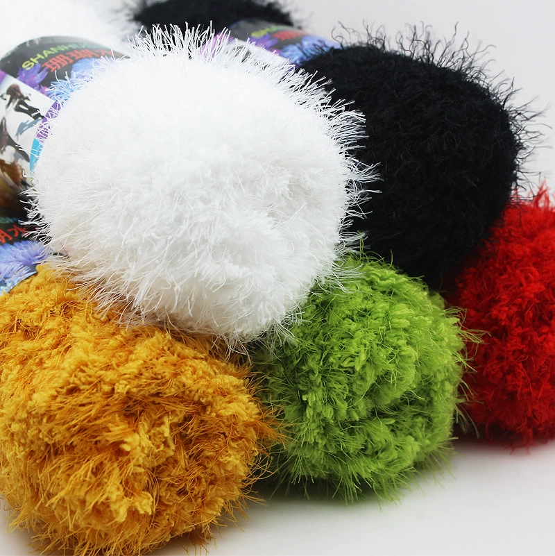 Factory direct selling coral water mink velvet phoenix down imitation leather grass thread hand chip stick needle thick wool