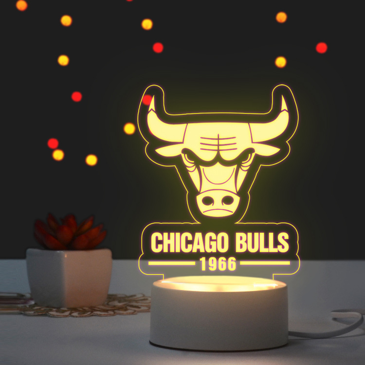 篮球足球运动外贸球队礼品创意小夜灯定制LOGO抖音装饰台灯礼物