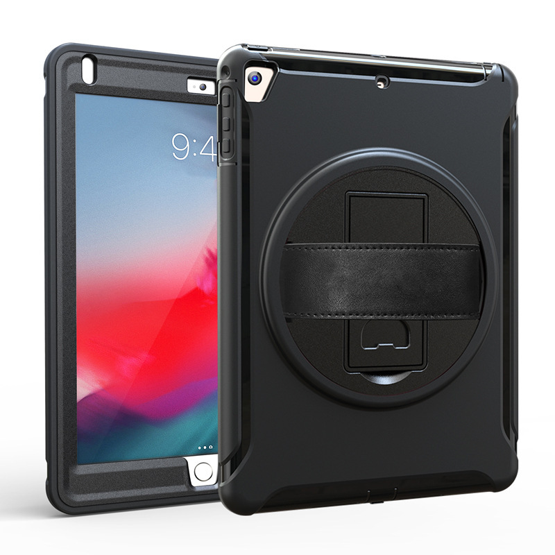 Foreign trade applicable iPad Pro 10.5 hand strap PC rotating bracket tablet protective shell ipad5 pen slot drop-resistant shell Foreign trade applicable iPad Pro 10.5 hand strap PC rotating bracket tablet protective shell ipad5 pen slot drop-resistant shell