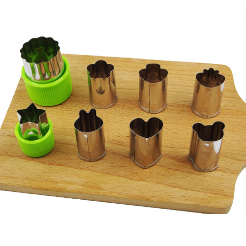 Fruit cutting butterfly noodle mold Stainless steel vegetable and fruit flower cutter Biscuit printing mold Baby food supplement tool