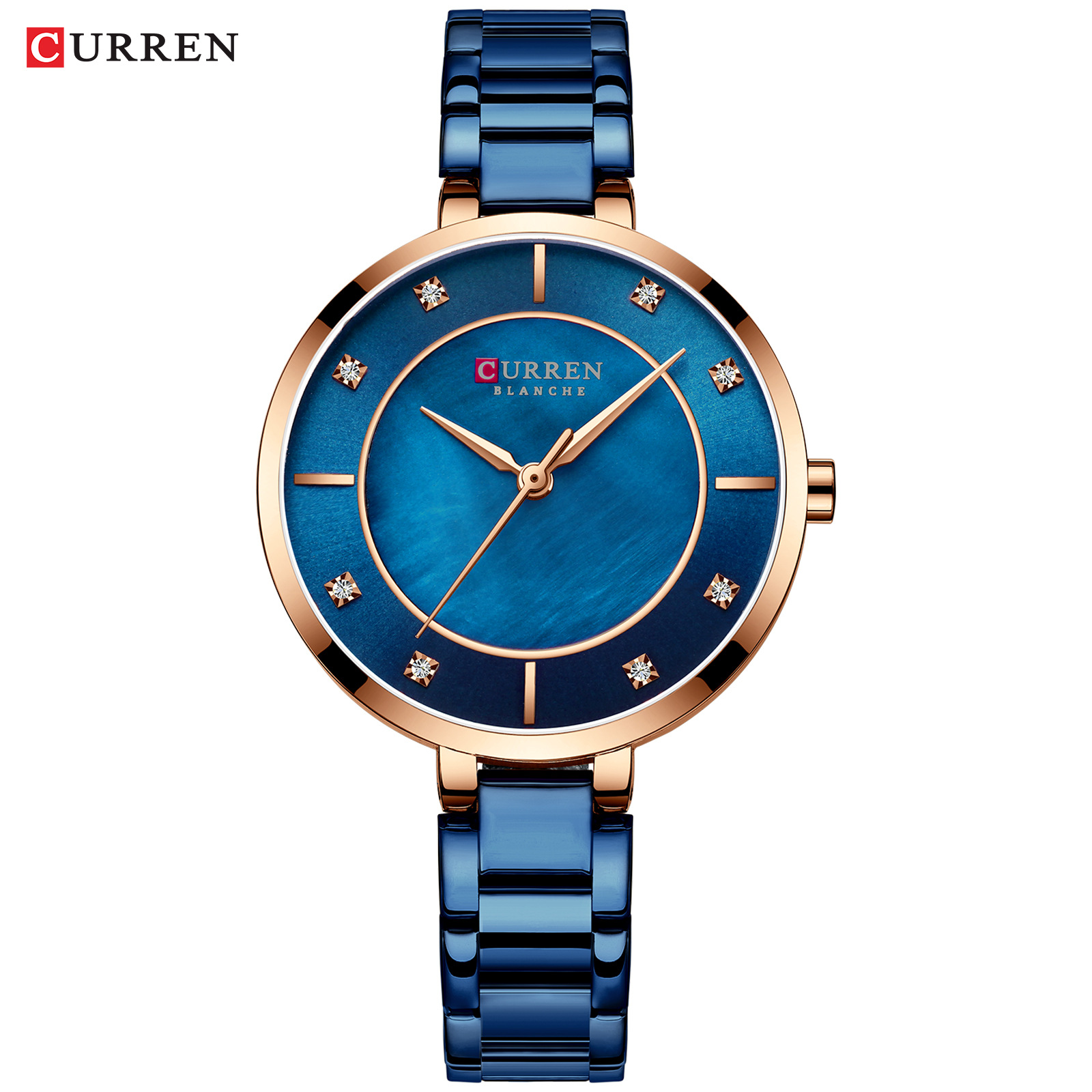 Reloj de cuarzo para mujer curren impermeable elegante_voghion.com