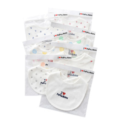 Factory direct sales new model I love dad I love mom newborn baby embroidered bib 360 infant saliva towel