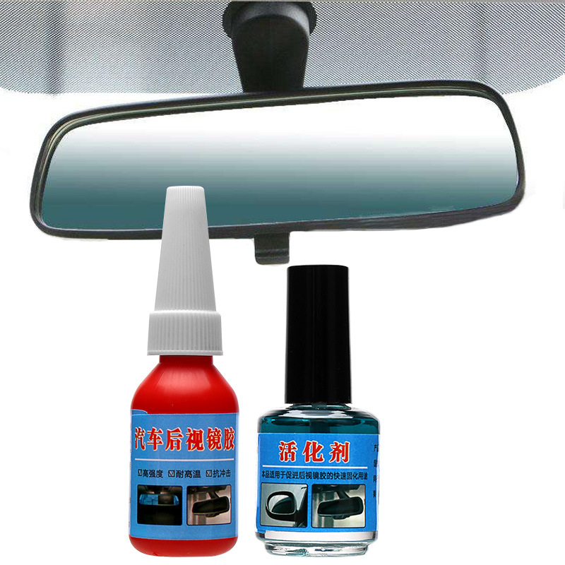 Soporte de espejo retrovisor de coche con adhesivo fuerte, base de parabrisas para grabadora