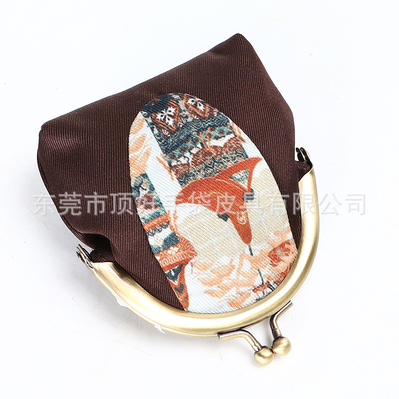 潮流手抓帆布夹子包 贝壳形女生零钱包 帆布收纳铁较包-阿里巴巴