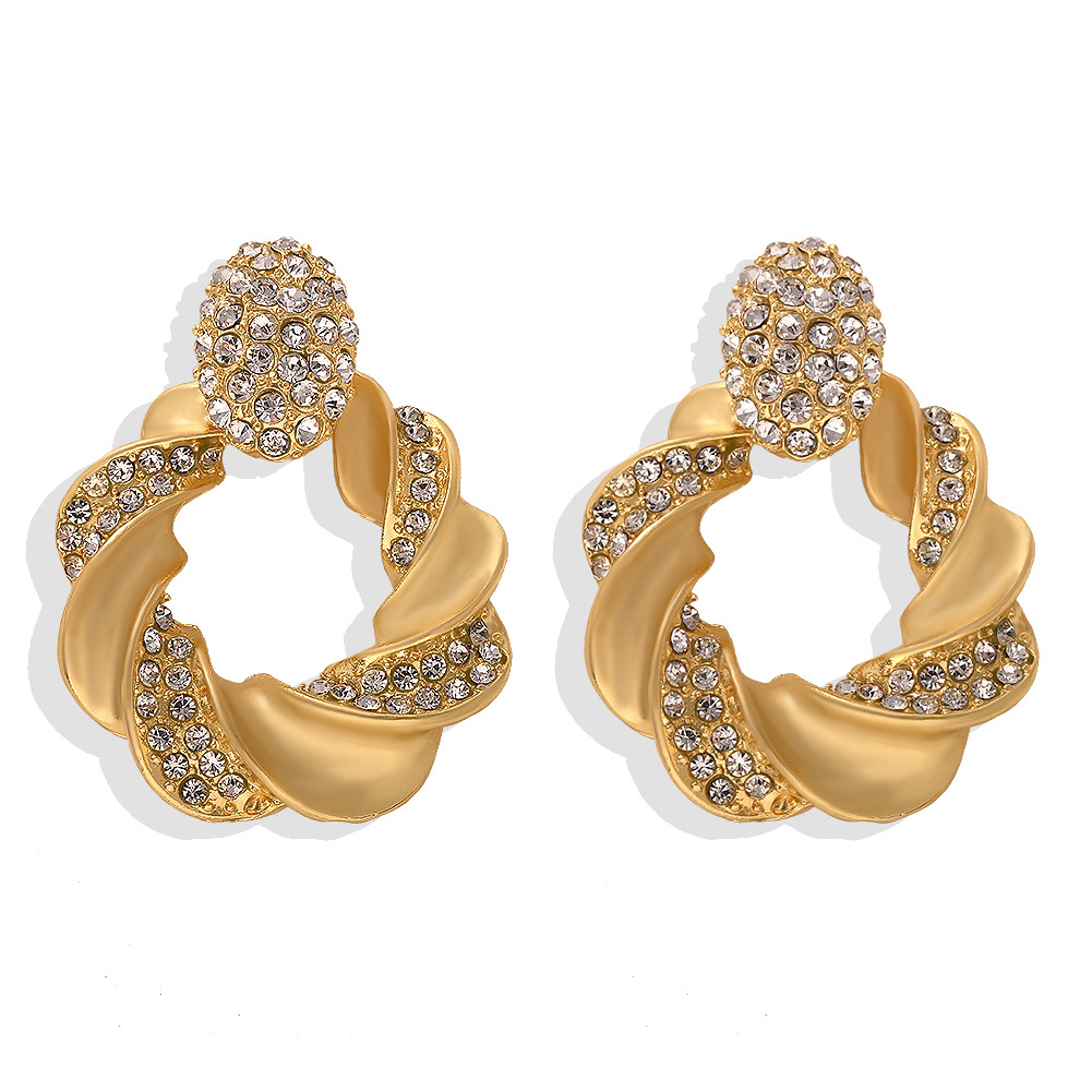 Alloy Wild Earrings With Diamonds display picture 5