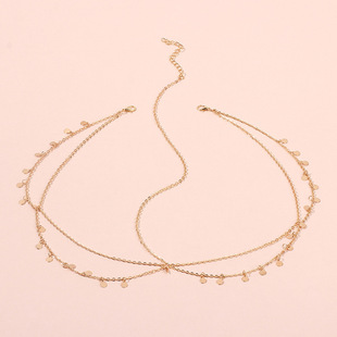 95g Weight Headwear Classification Women'S Gender Fashion Style Gold, Silver Color Wholesale Geometric Water Drop Rhinestone Headdress Nihaojewelry 3