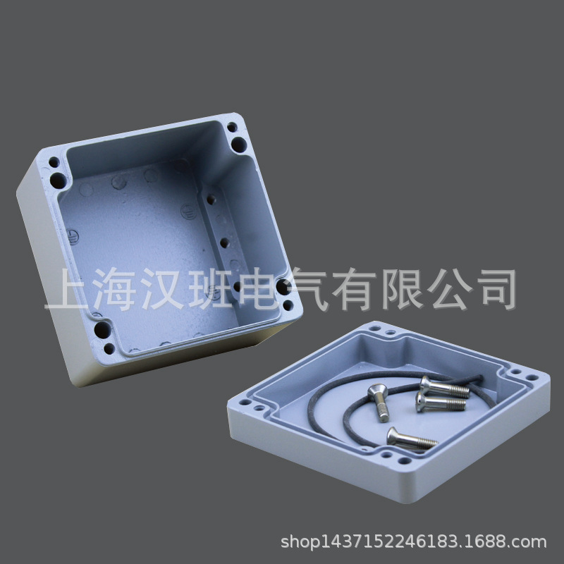 压铸铝型外壳 金属接线盒 室外电源工控接线盒120*120*82mm控制盒