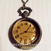 Retro pocket watch, glossy sweater, European style, nostalgia