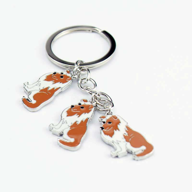 25g Weight Slip-on Clasp Closure Type Keychain Classification 1 Piece Quantity Daily Occasion Zinc alloy Material Dog Pattern Unisex Gender Cute Style 1 Piece Cute Dog Zinc Alloy Unisex Slip-on Keychain 6