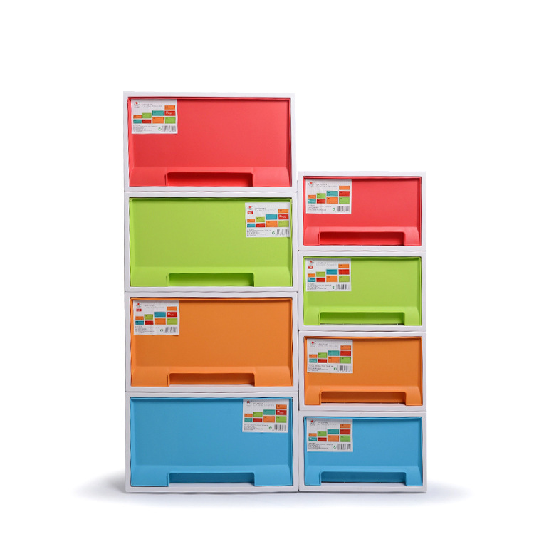 Combined stationery storage box Children's storage cabinet underwear sundries simple creative home shoe box plastic 23L