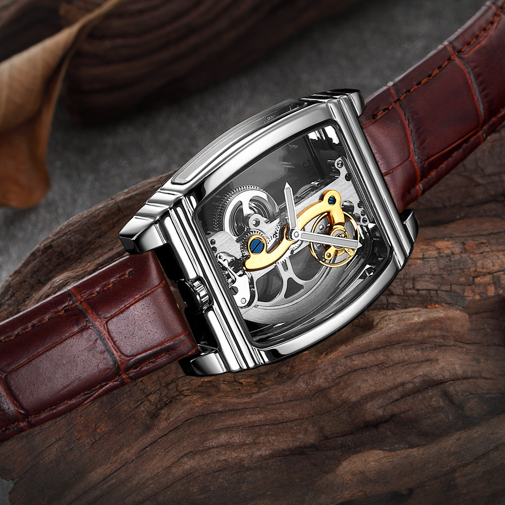 Shenhua Automatic Mechanical Watch For Men Hollow-out Design_voghion.com