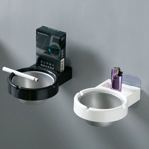 1717 Stainless steel ashtray bathroom wall-mounted ashtray detachable for easy cleaning household ashtray