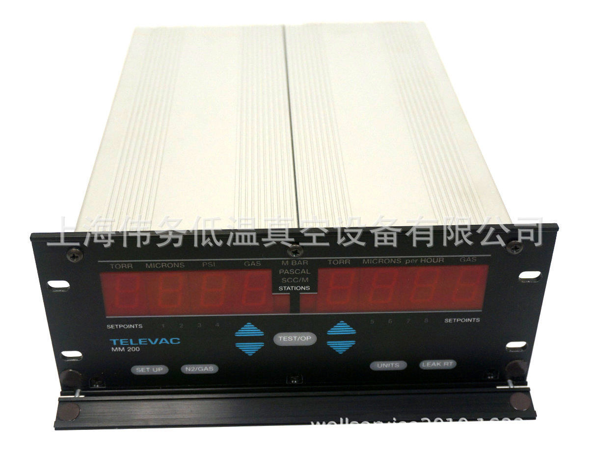 TELEVAC MM200 VACUM CONTROLLER WITH 7E COLD CATHODE, 4A