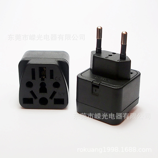 WY-9C-1 4.0MM嵌入式菱形欧式美标极性2孔丹麦多功能插孔巴西2脚