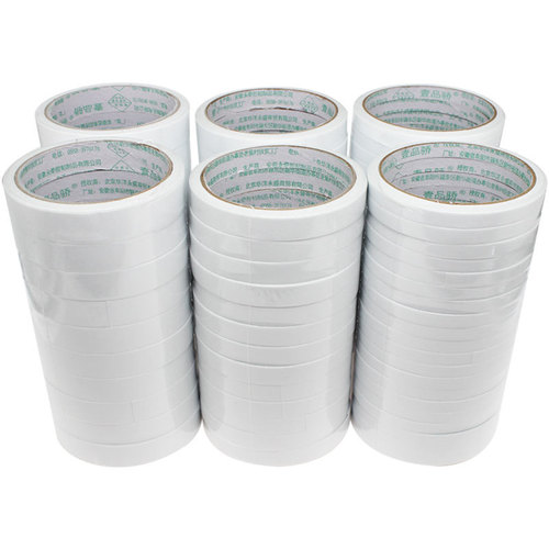 Ultra-thin double-sided adhesive student craft double-sided tape for fixing semi-transparent office supplies wholesale easy-tear wide double-sided cotton paper